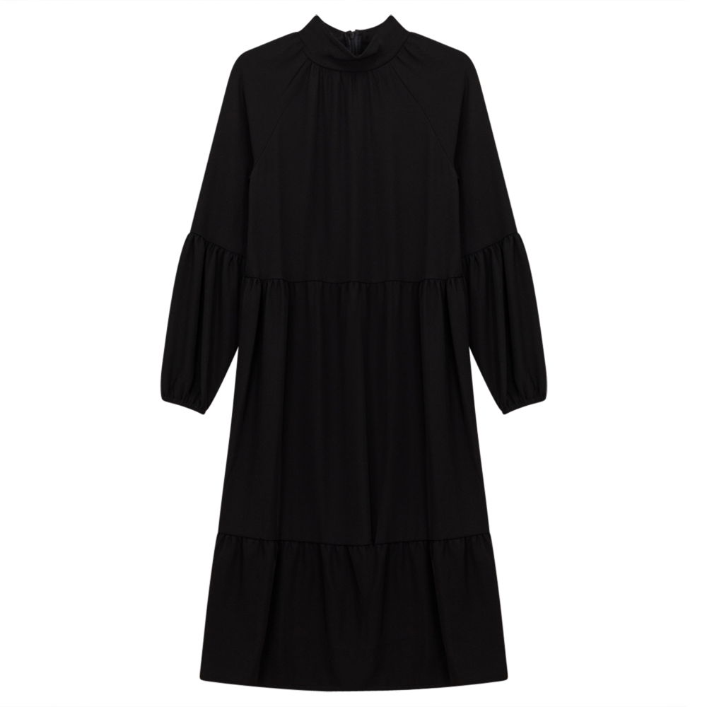 Tiered Dress With Zip