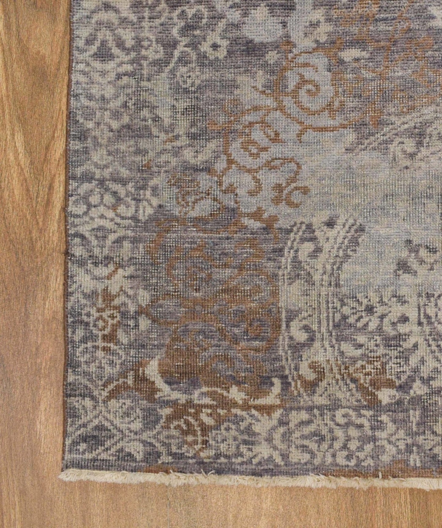 Brown Traditional Style Hand Knotted Wool 8x10 Area Rug