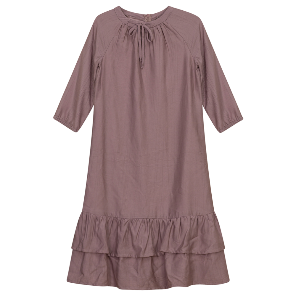 Layered Dress With String Bow