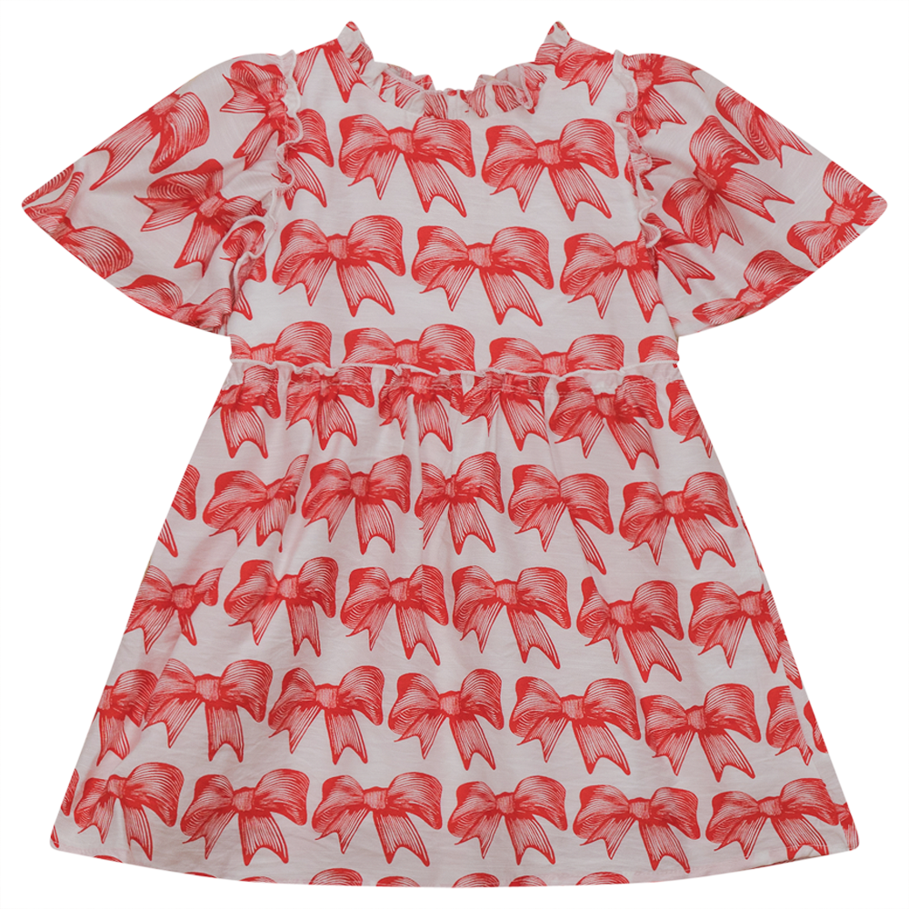 Bow Print Dress