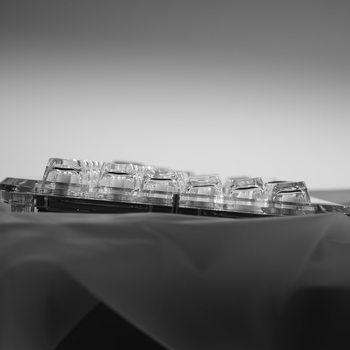 XVX Arctic Transparent SA Profile Double-Shot 128-Key PC Keycap Set