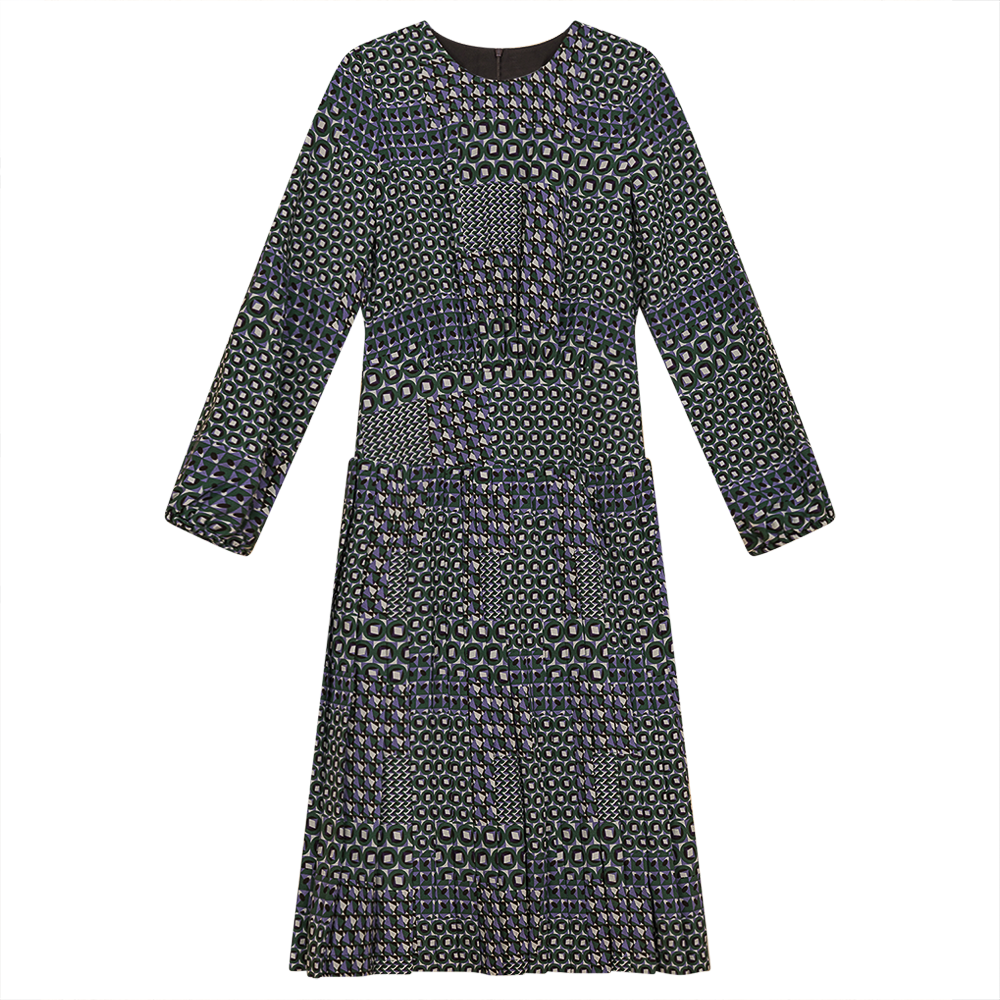 Dress with Knife Pleats