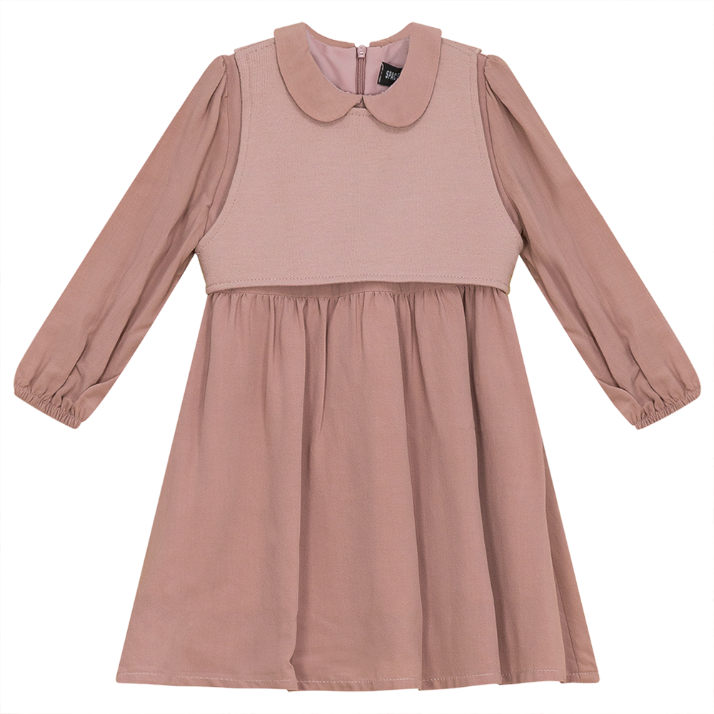 Dress with Knit Vest