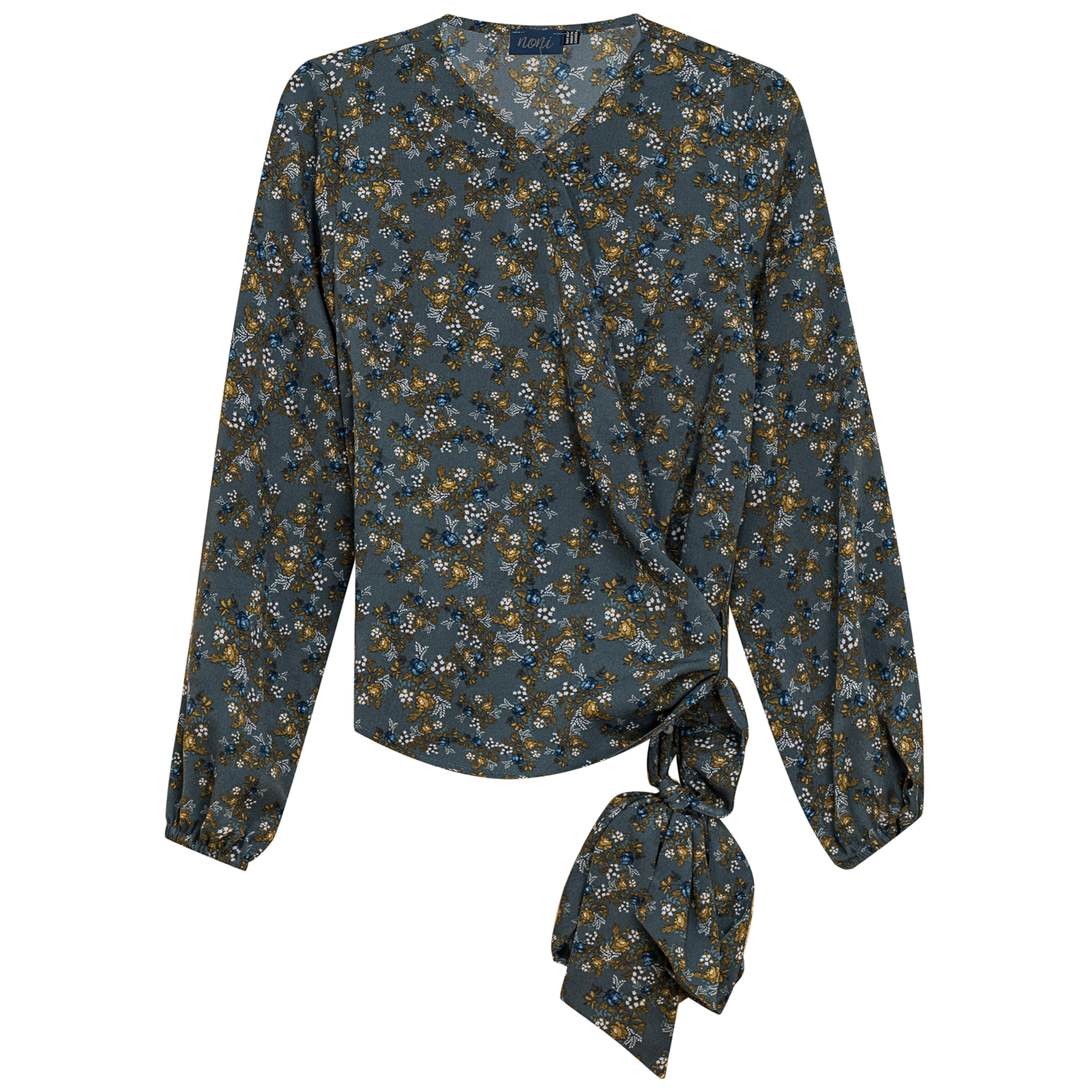 Woven Wrap Blouse