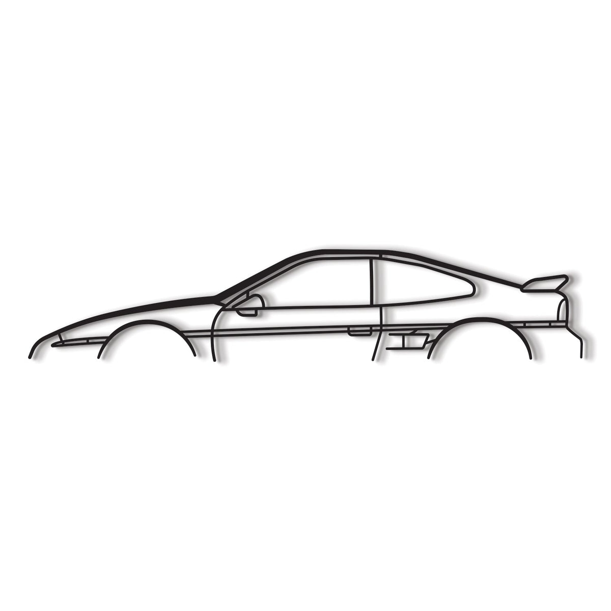 1987 Fiero Classic Metal Car Wall Art - MT0214