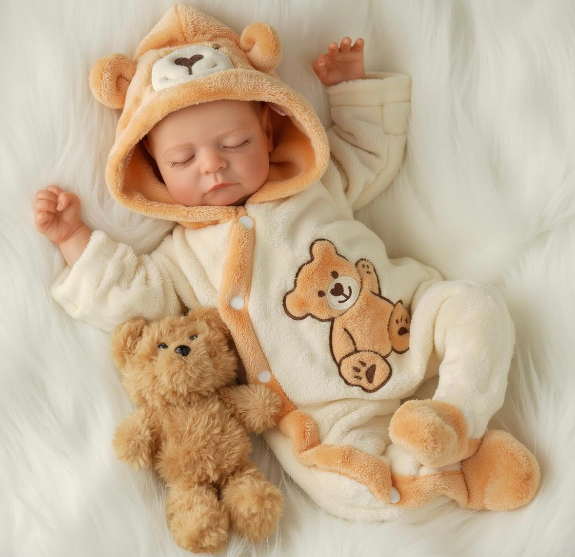Logan reborn baby vinyl/cloth body 19in newborn outfit included