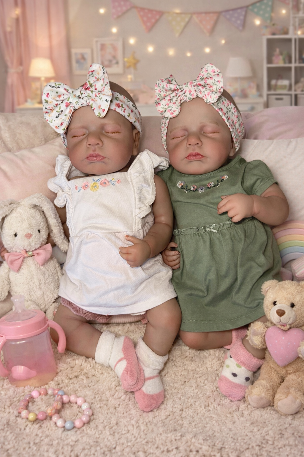 20” Cloth/Vinyl reborn baby w/accessories