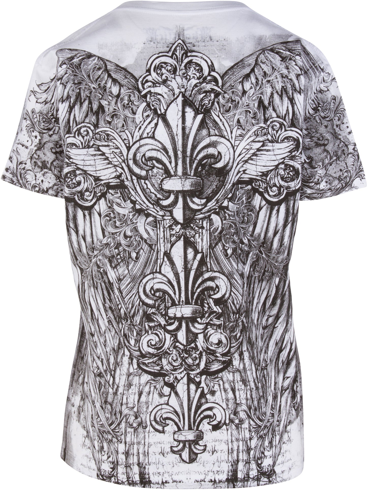Sakkas Vines and Fleur De Lis V-Neck Mens T-Shirt
