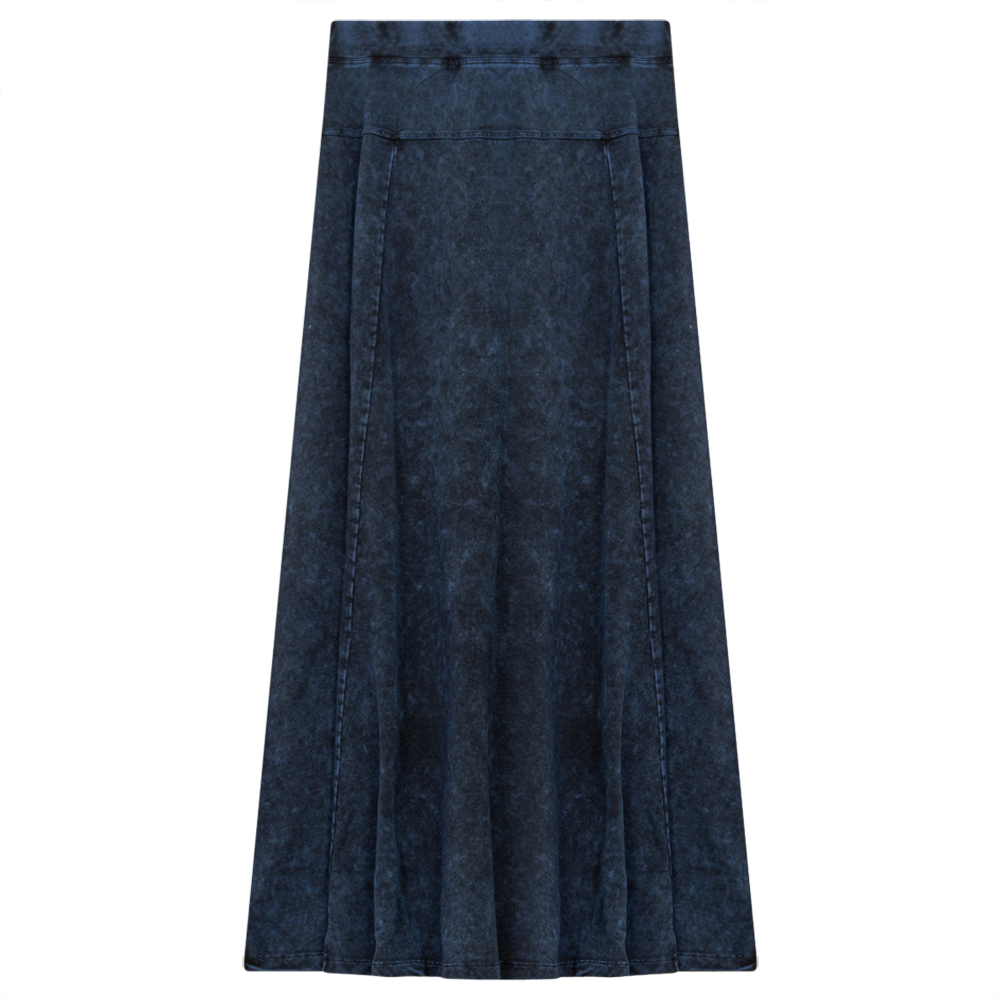 Ladies Denim Stretch Long Skirt