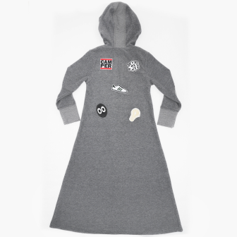 Long Terry Dress With Appliques