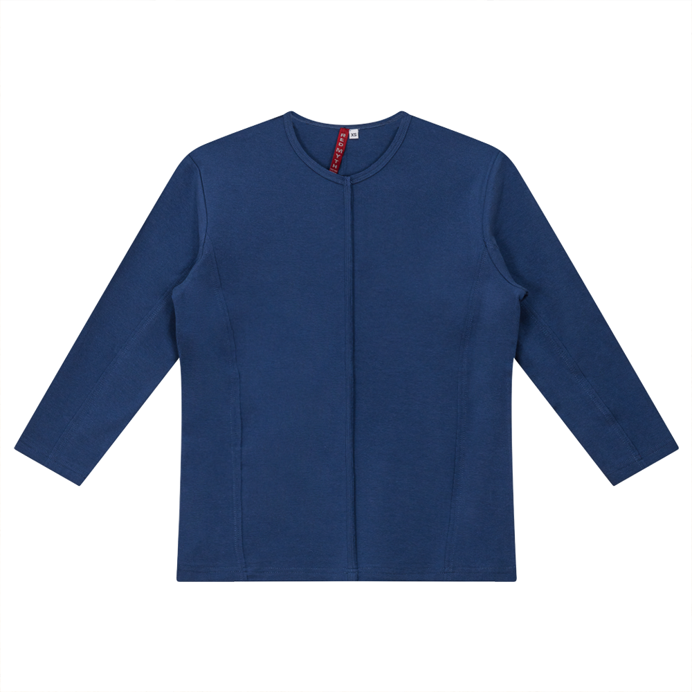 Raw Edge V Neck Top