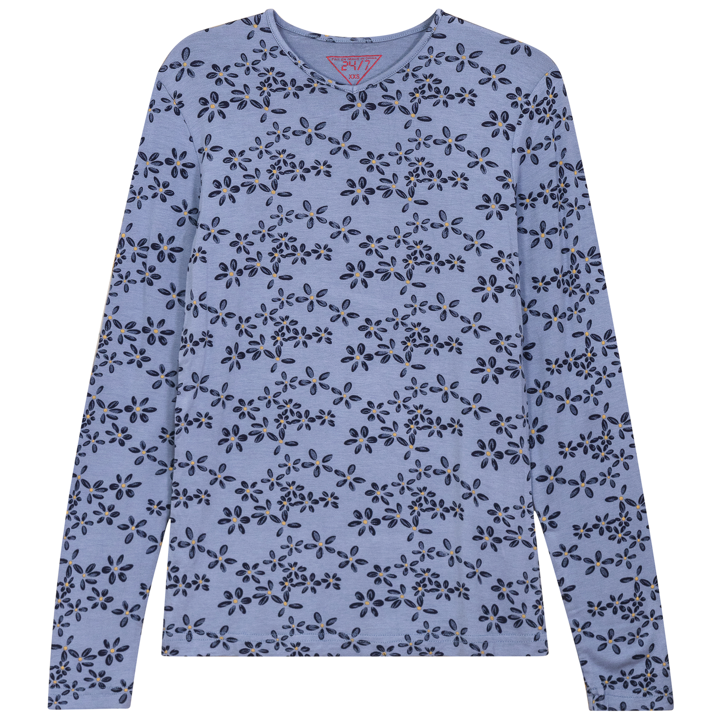 V Neck Printed Tee