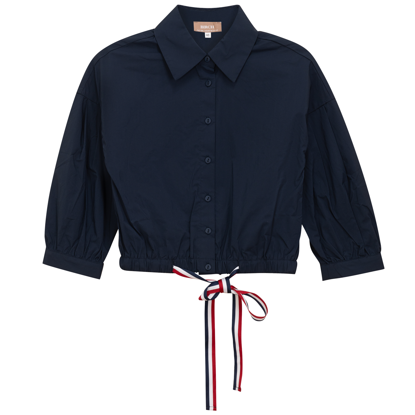 Cropped Ribbon Blouse
