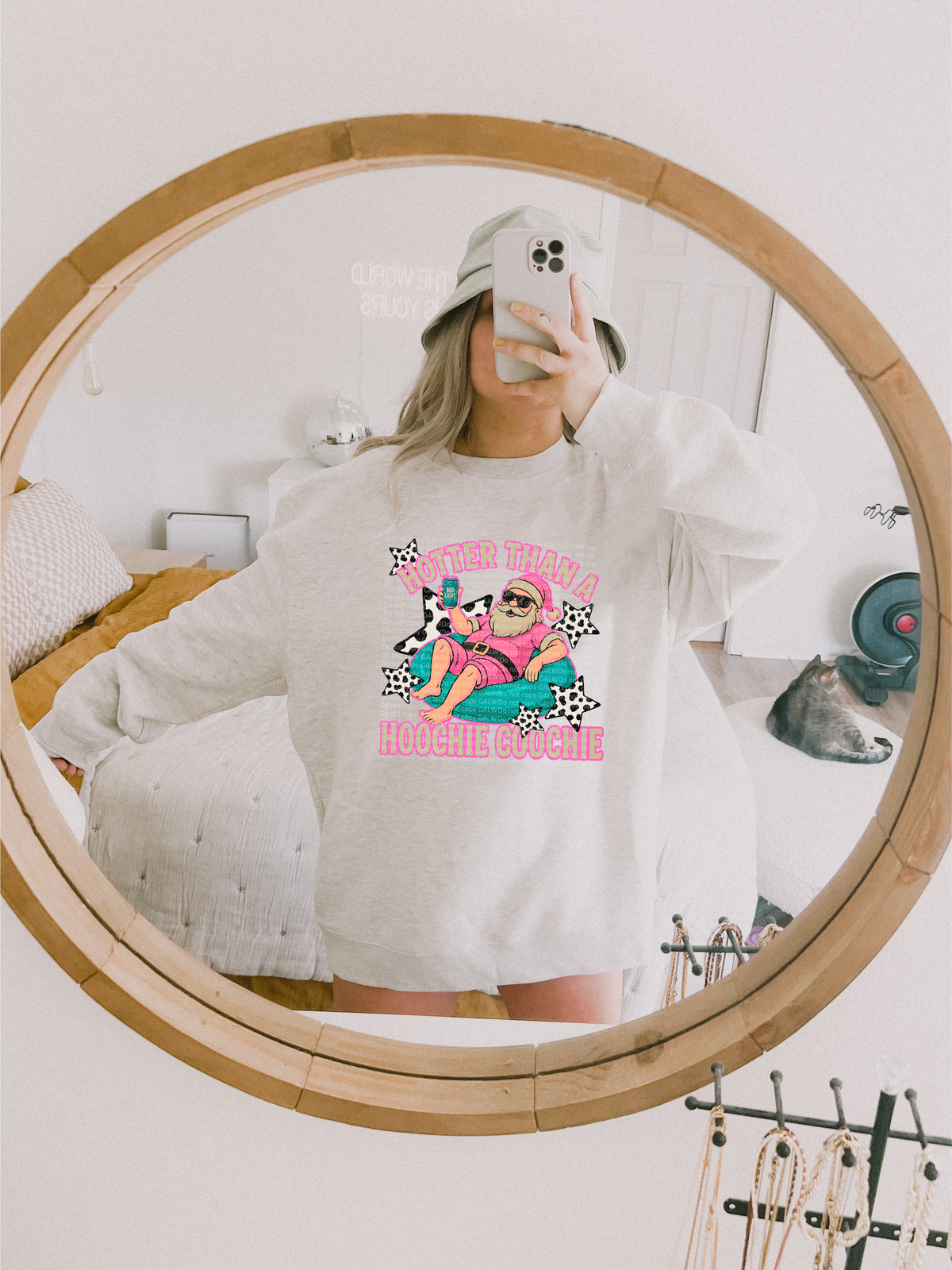 Hotter and a hoochie Santa tee or sweatshirt