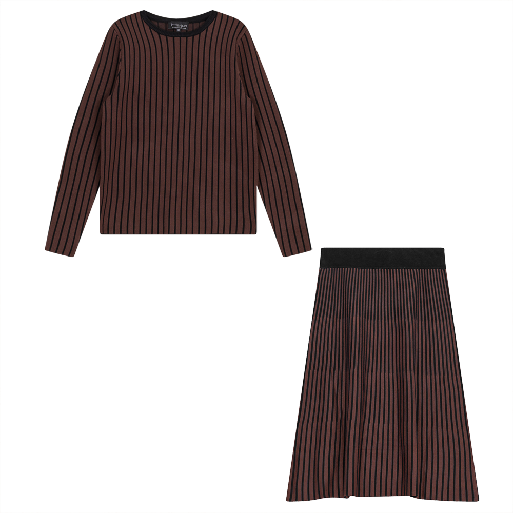 Ribbed Knit 2 PC Midi Set