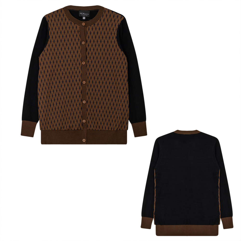 Materniity Diamond Shapped Knit Cardigan