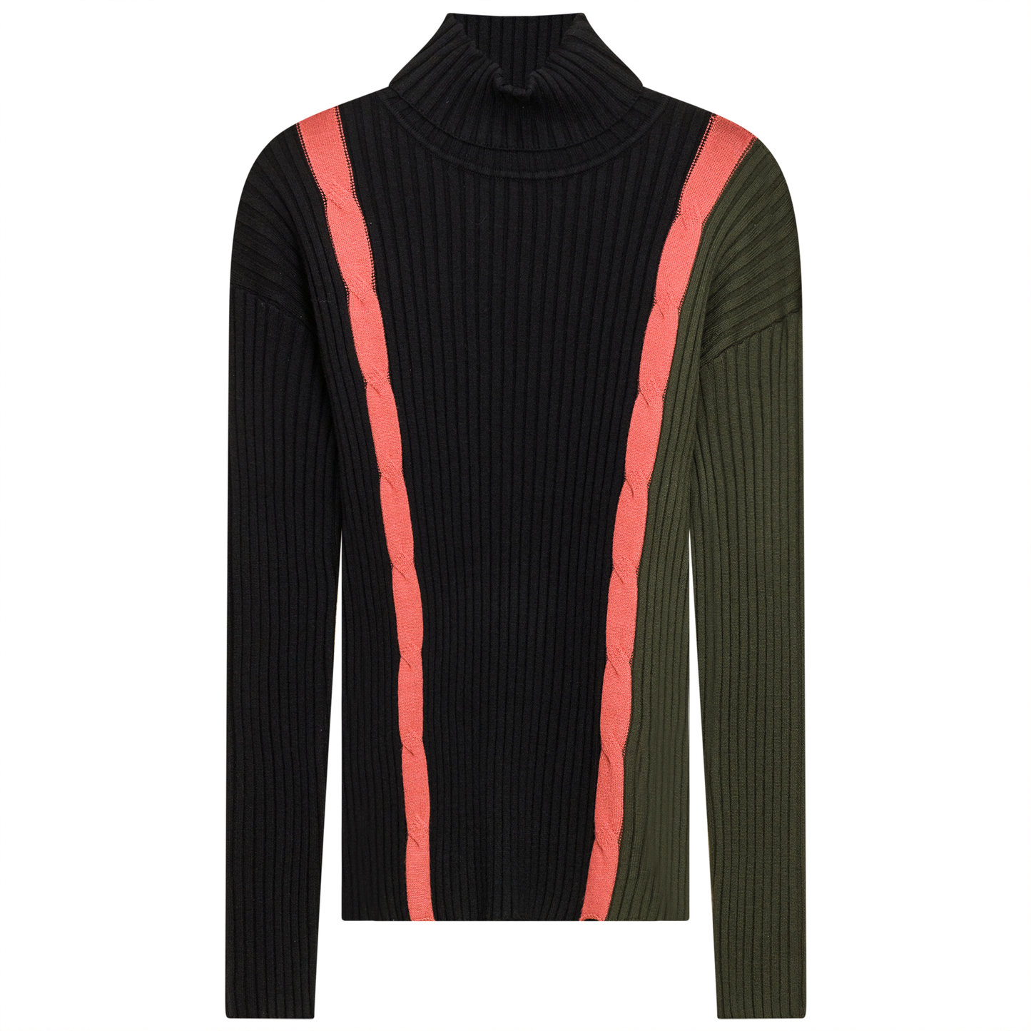 Knit Turtle Neck Cable Top