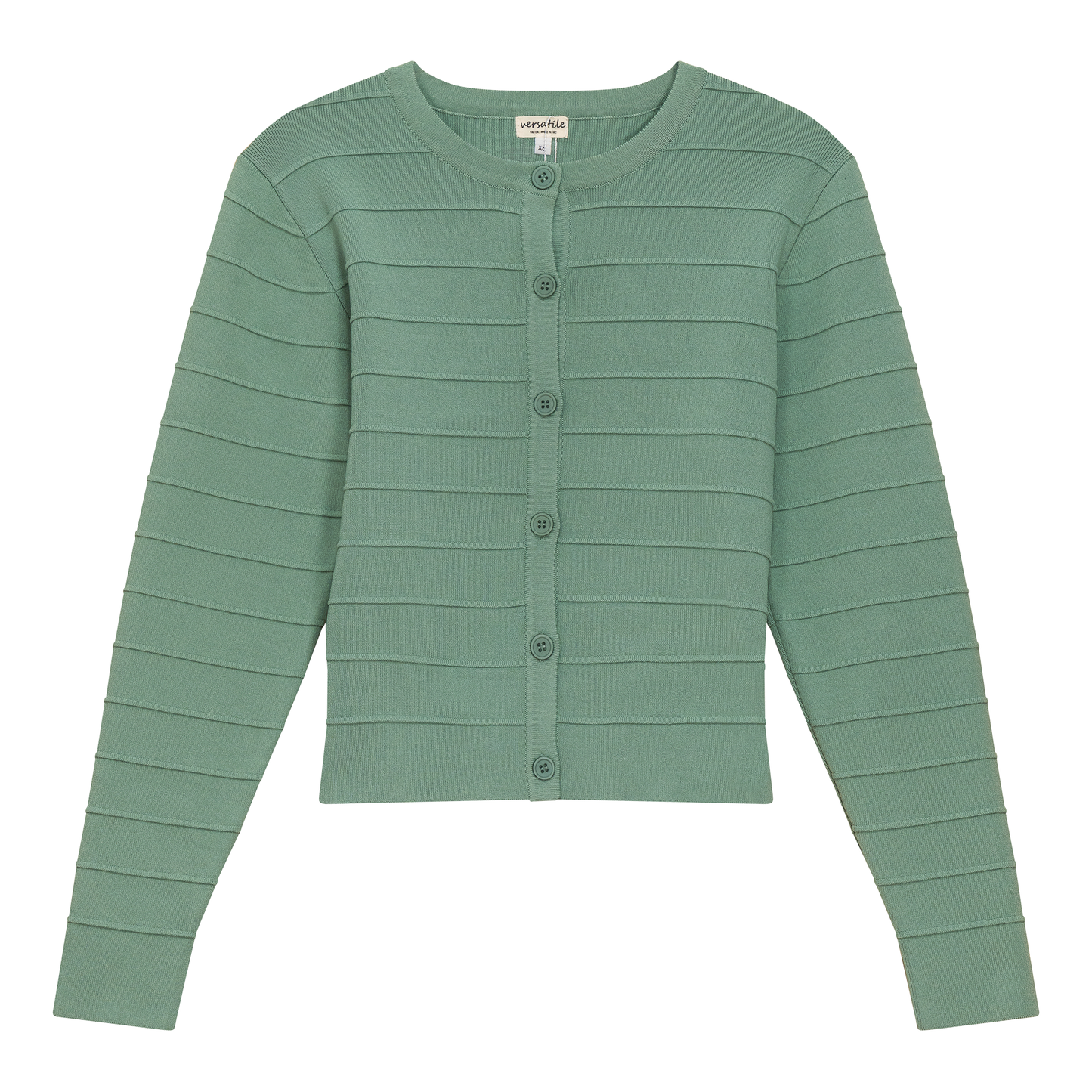 Ribbed Knit Cropped Cardigan