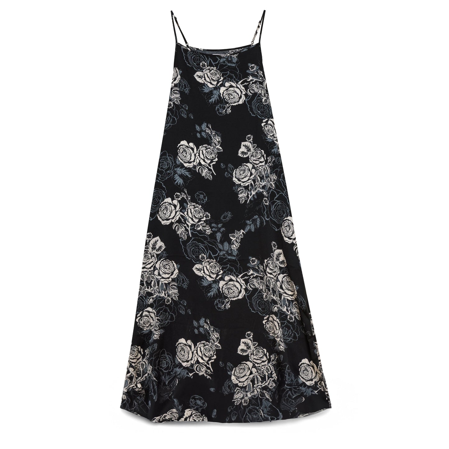 Printed Satin Maxi Jumper