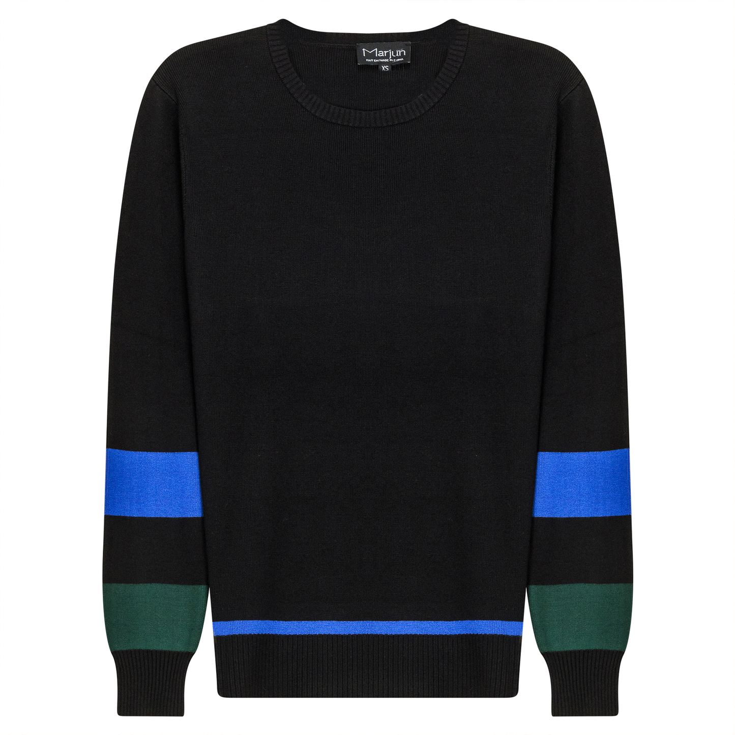 Zipper Side Color Contrast Knit Sweater