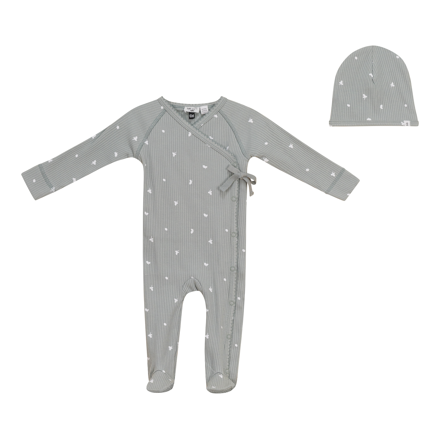 Leaf Print Onesie Set