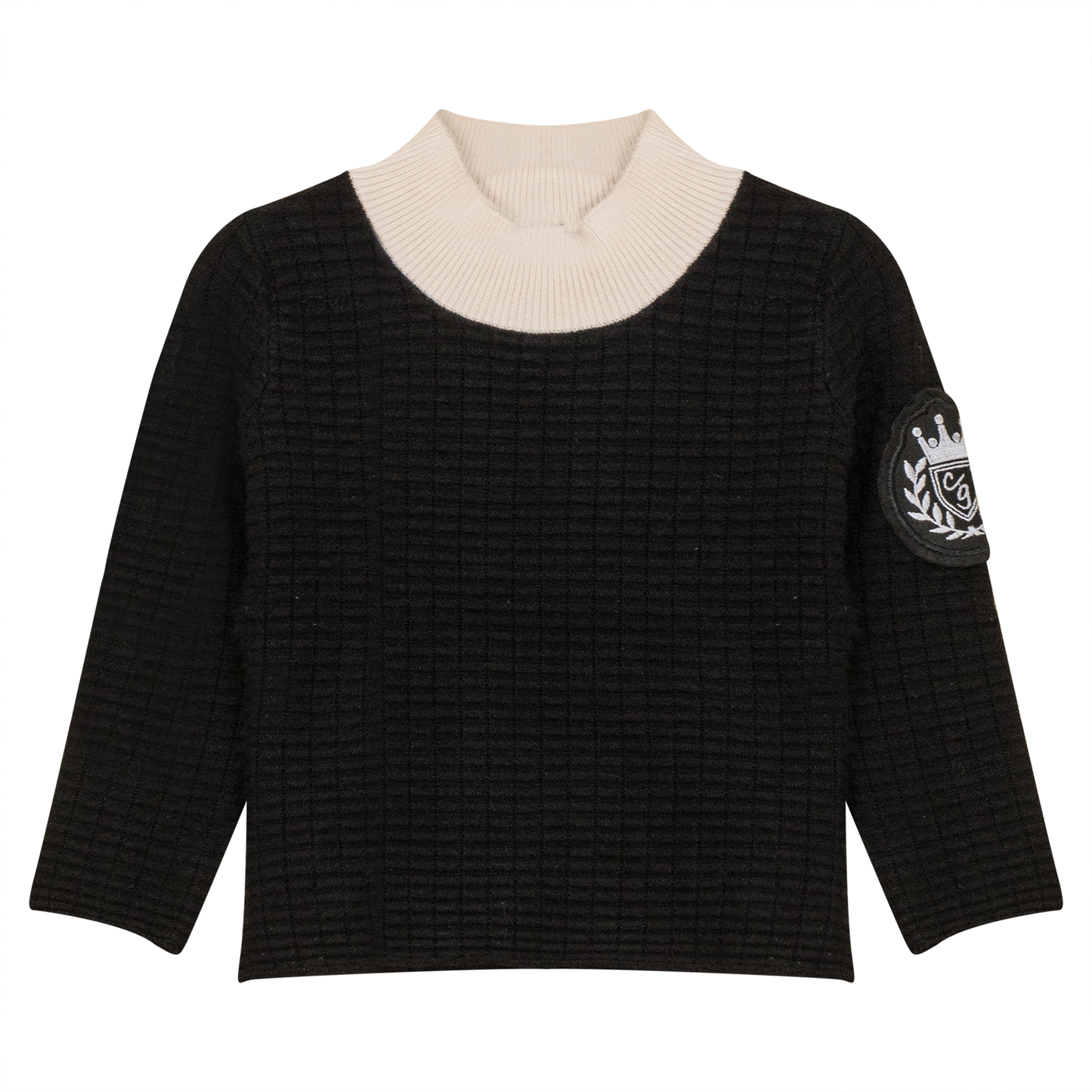 Mock Neck Knitted Top