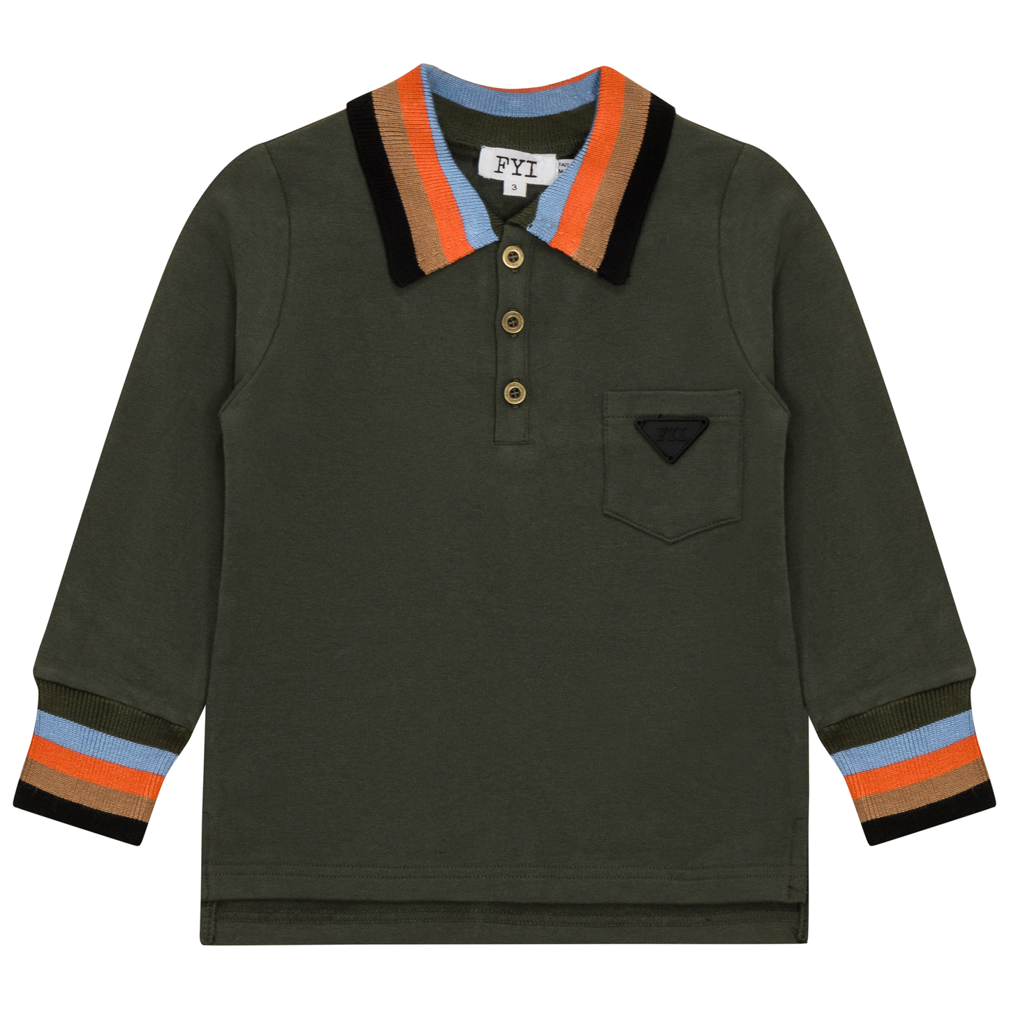 Striped Trim Polo