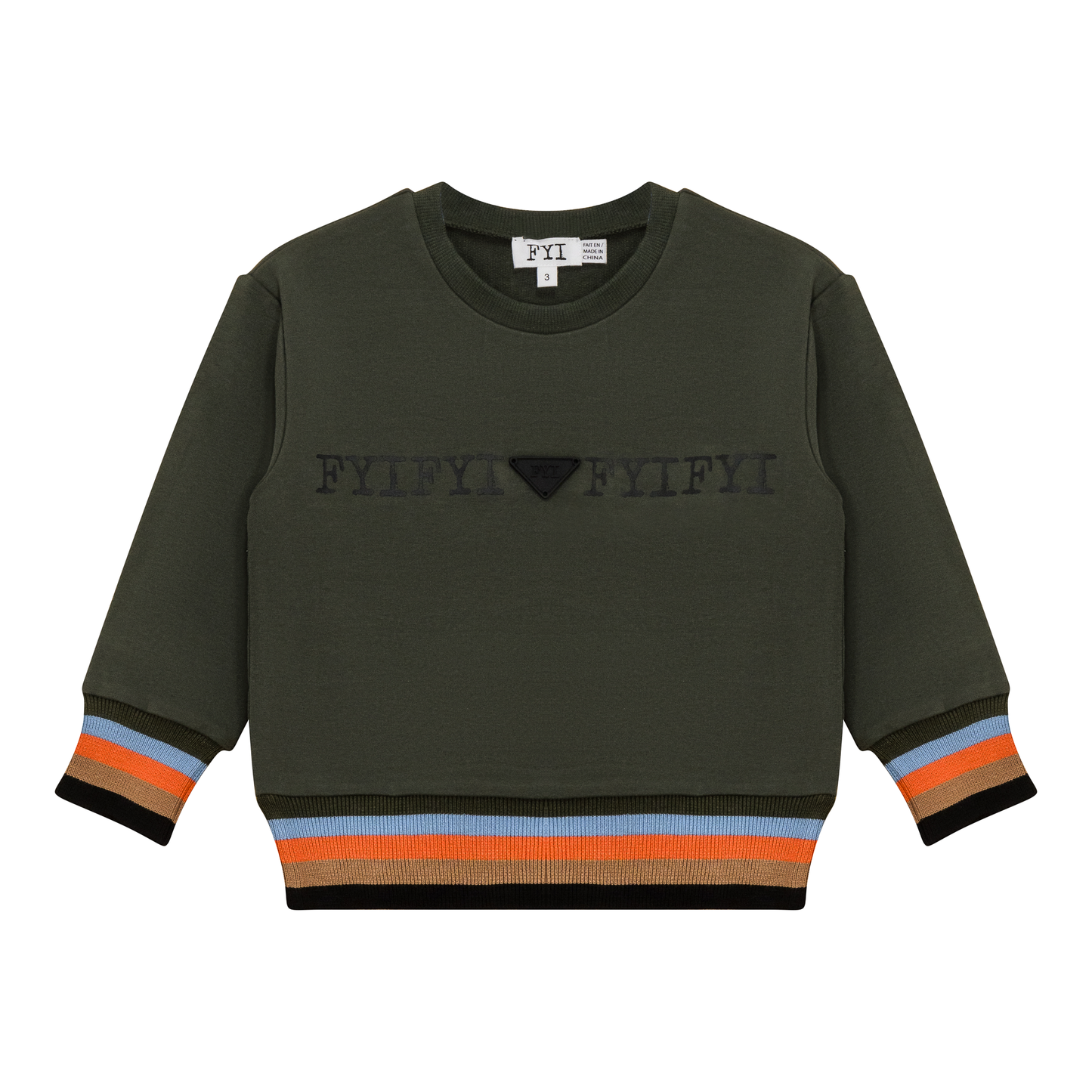 Striped Trim Sweatshirt