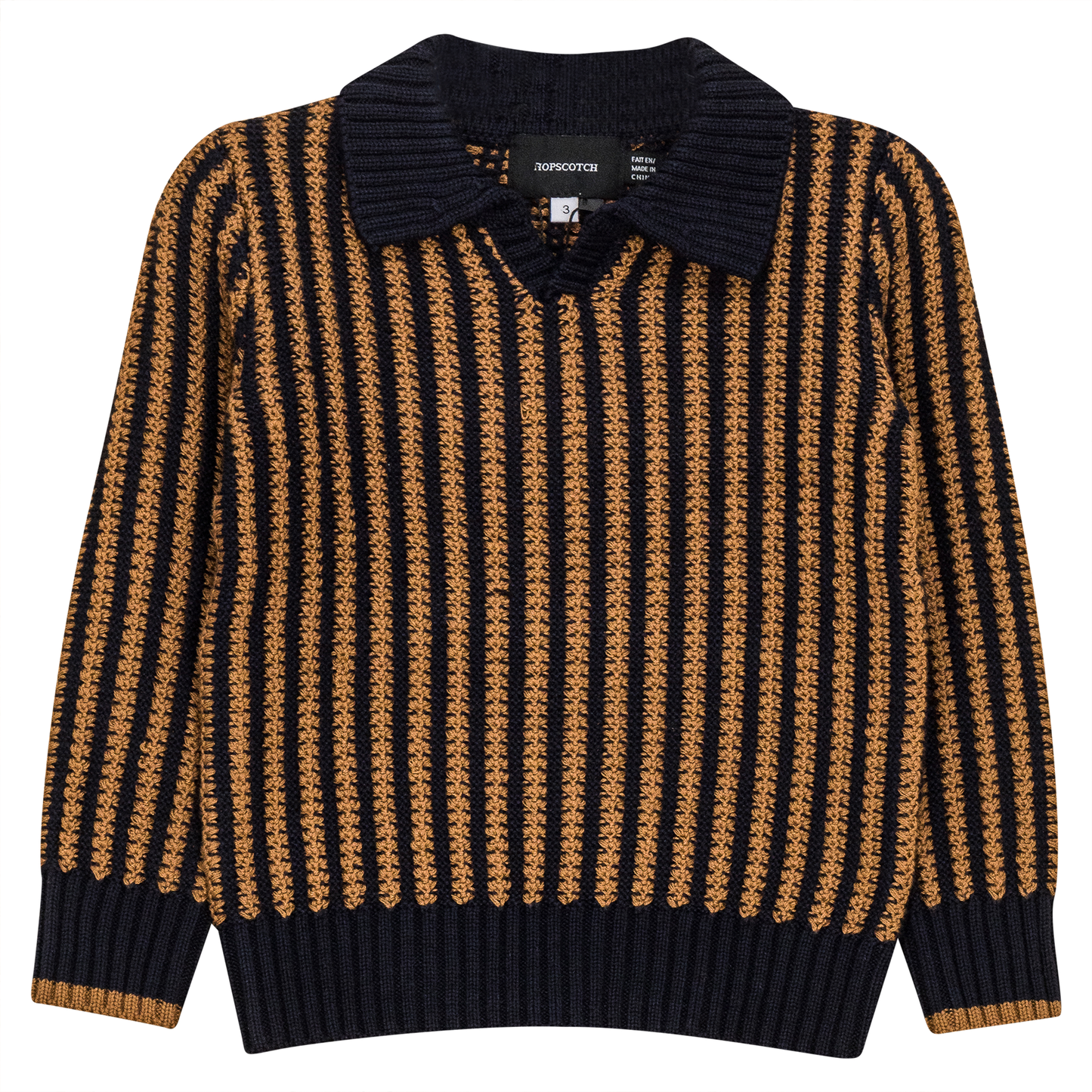 Stripe Textured Knit Sweater