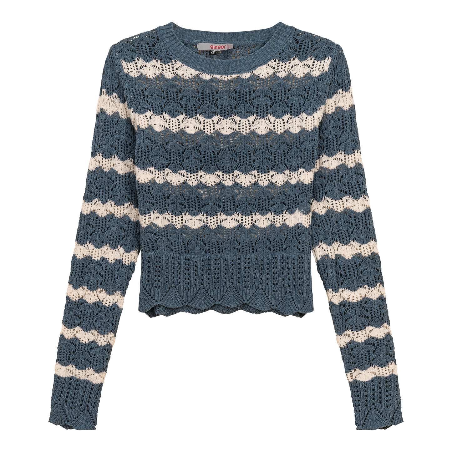 Cable Knit Lace Top