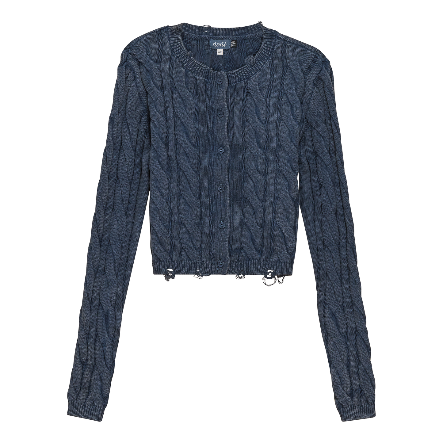 Distressed Knit Cardigan