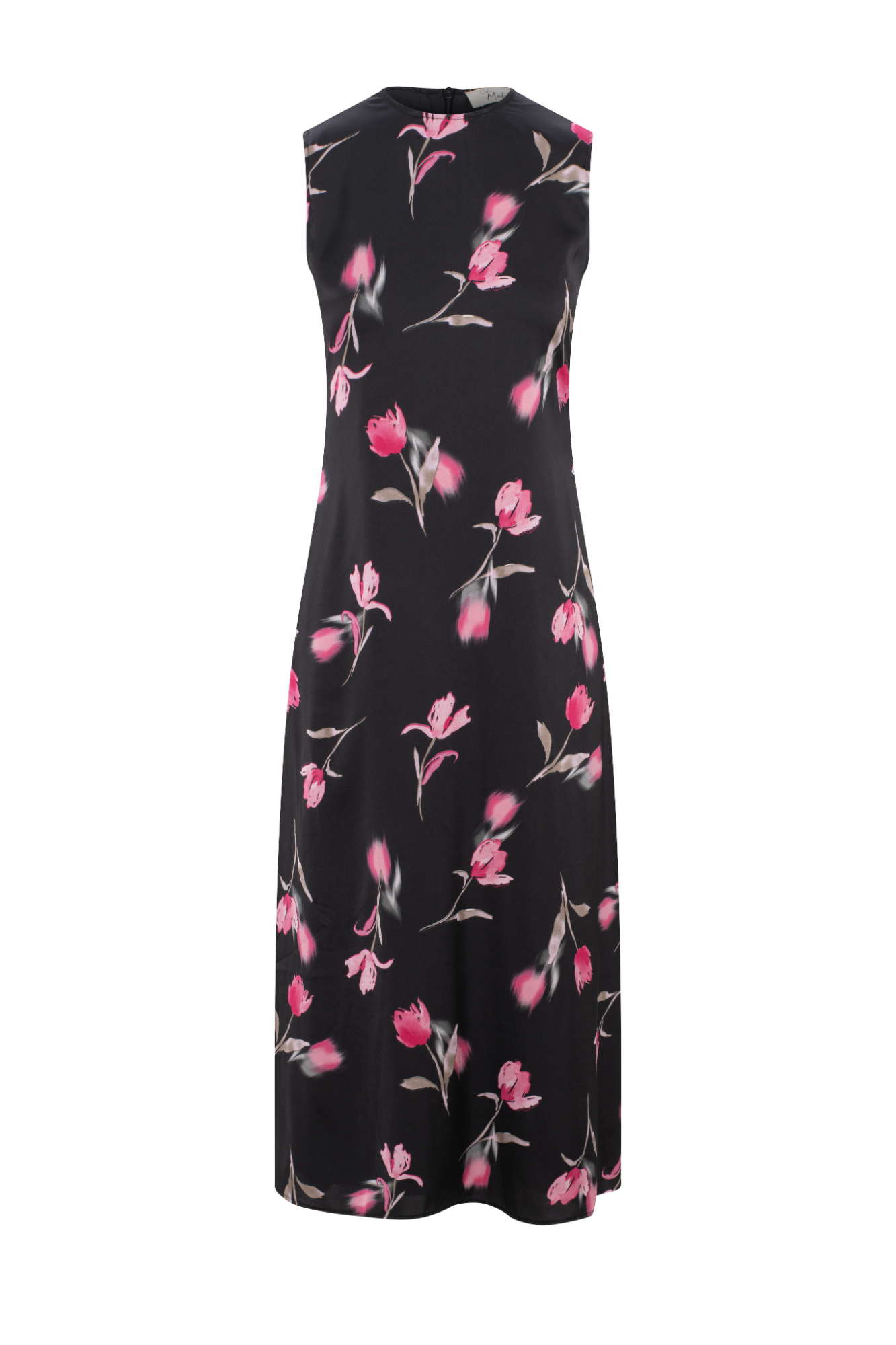 Printed Satin Midi Jumper