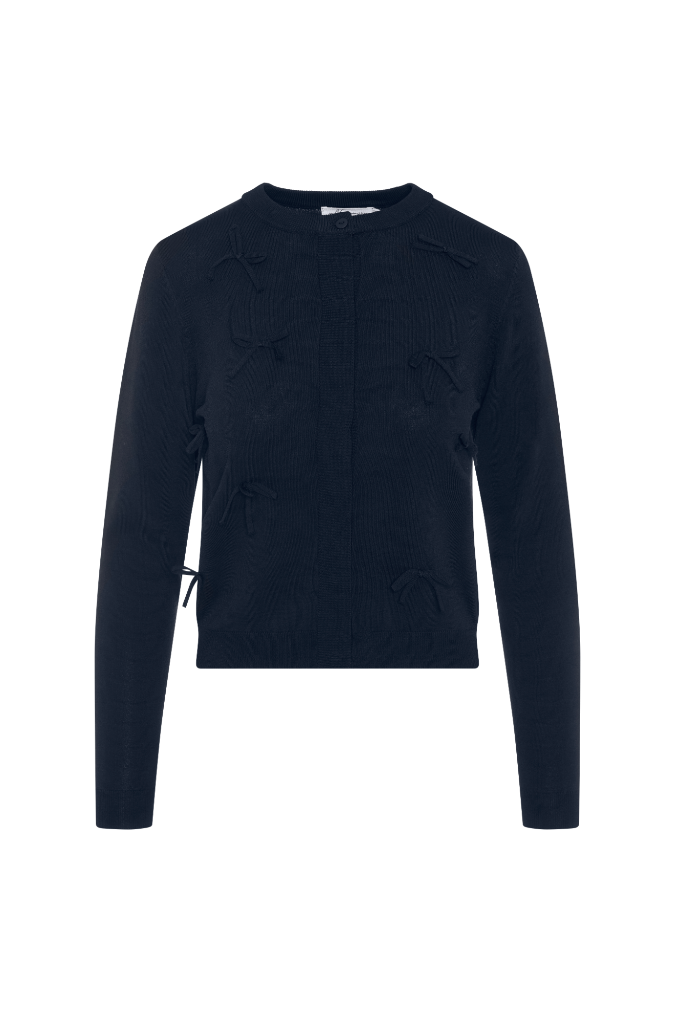 Cropped Bow Cardigan