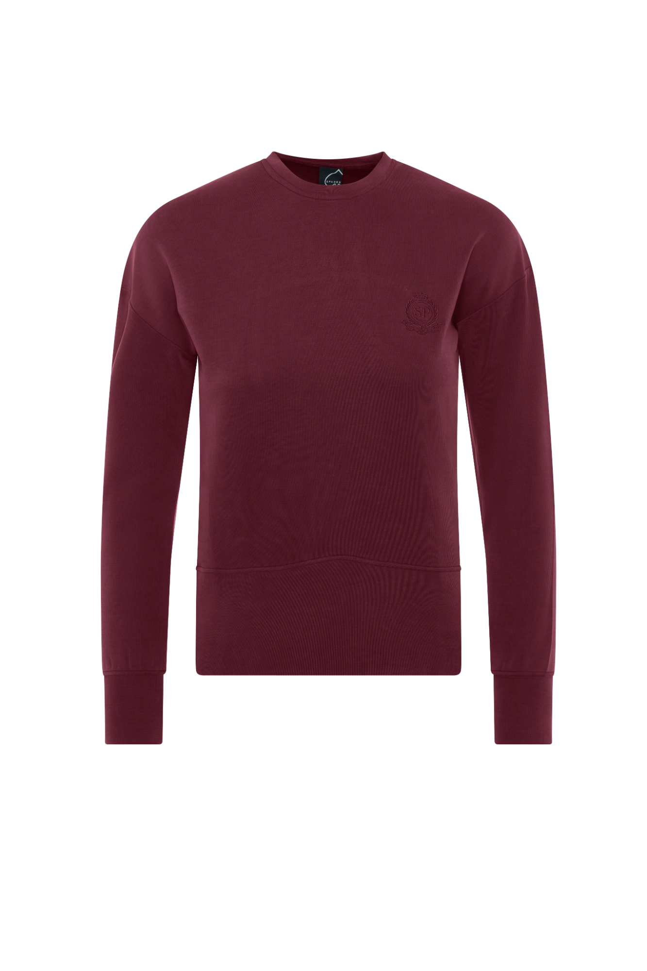Ribbed Embroidery Sweatshirt