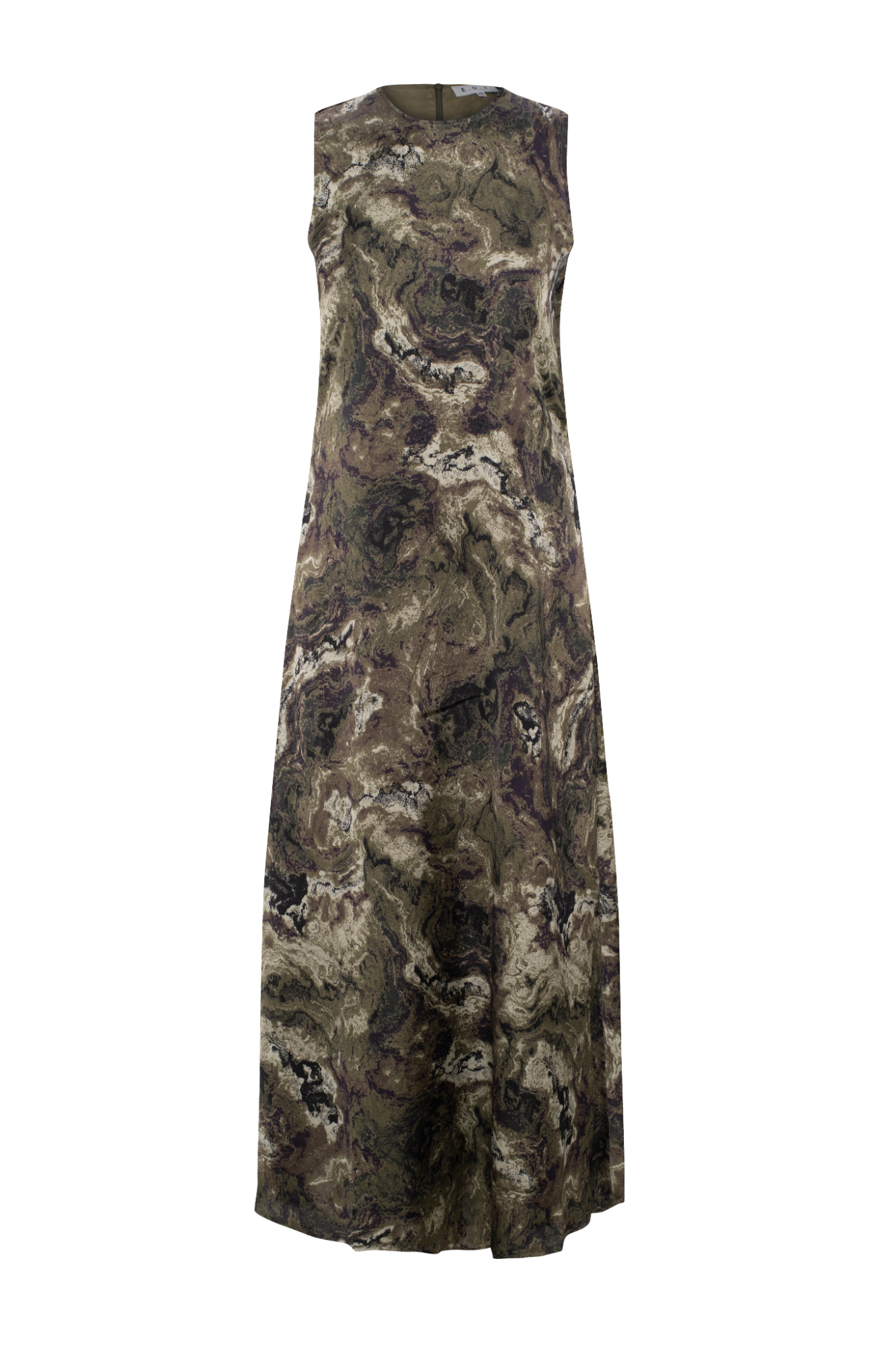 Printed Satin Maxi Jumper