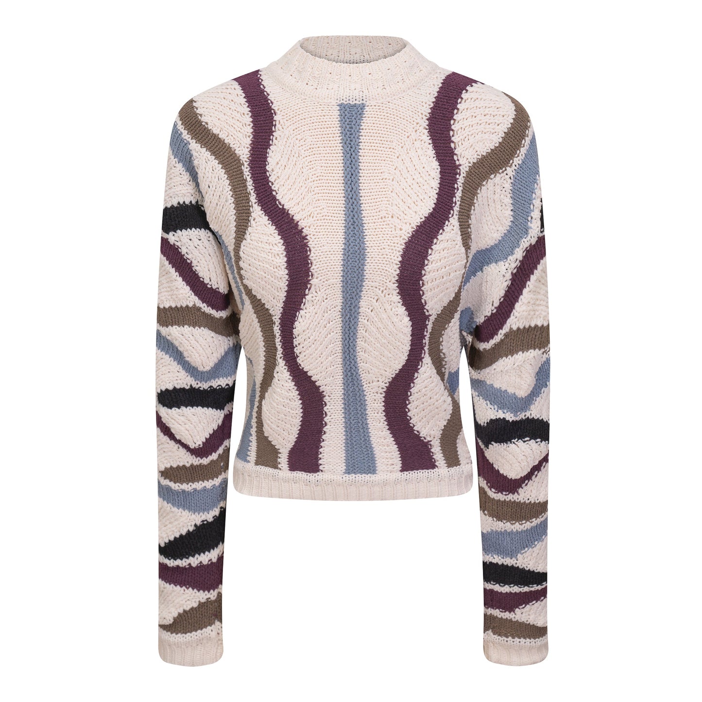 Color Blocked Knit Sweater