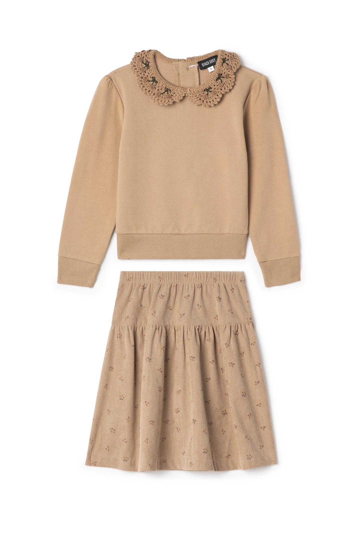 Corduroy Skirt Set
