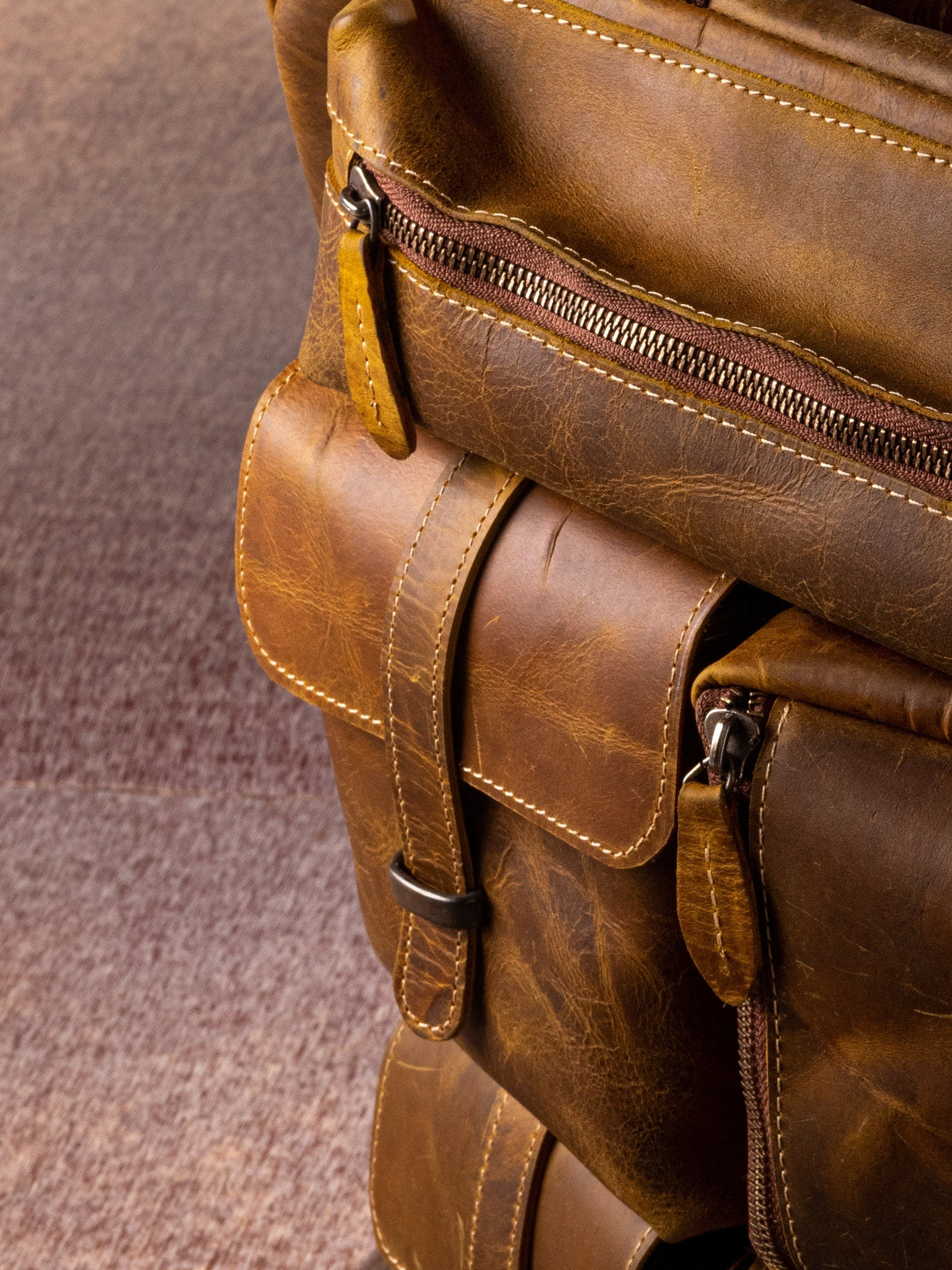 Heritage Nomad Leather Backpack by Ox and Bulls