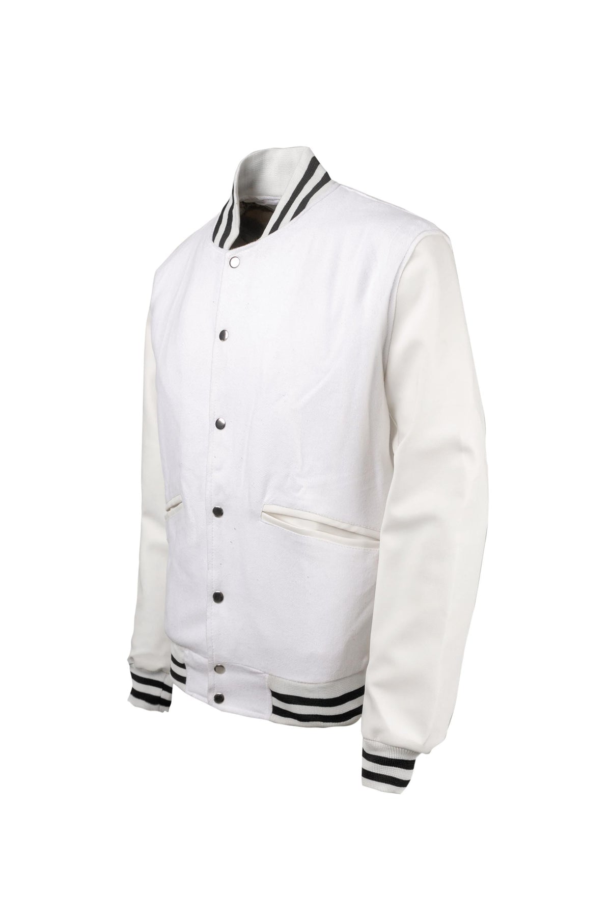 Weeknd Varsity Jacket White and Black Varsity Handmade Cosplay Customizable