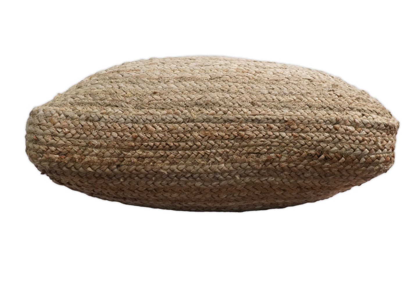Natural Brown Hand Braided boho square Jute Square Pouf