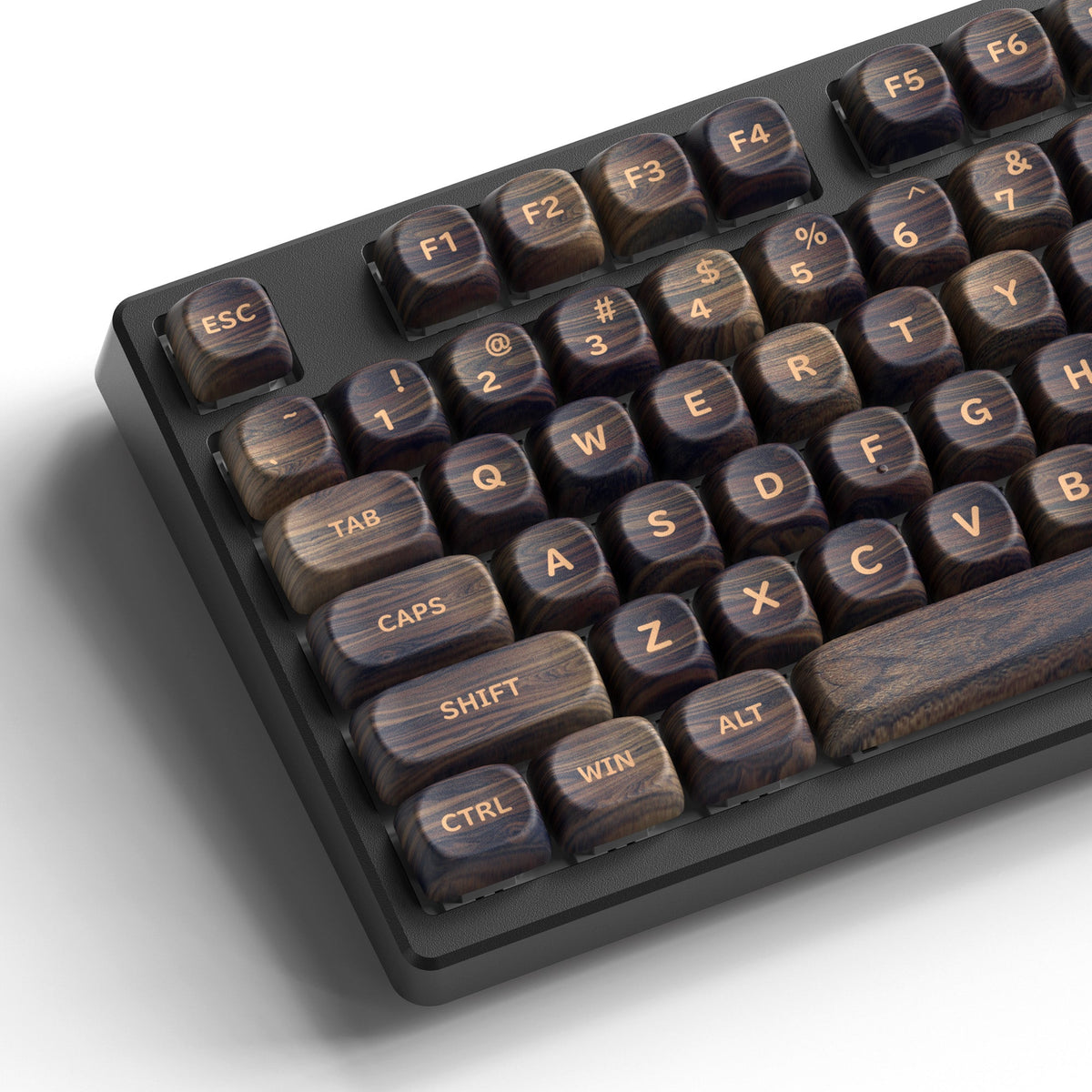 XVX Walnut Texture MOA  Profile Dye-Sublimation PBT 130-Key Keycap Set