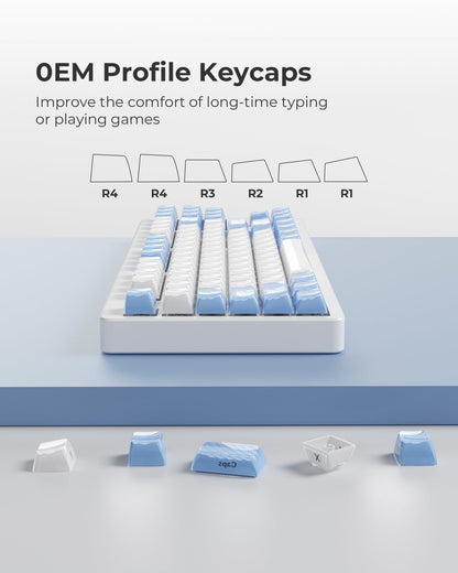 XVX Magic Wave OEM Profile Side-Printed 136-Key PC Keycap Set