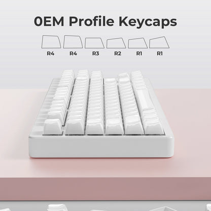 XVX Magic Wave OEM Profile Side-Printed 136-Key PC Keycap Set