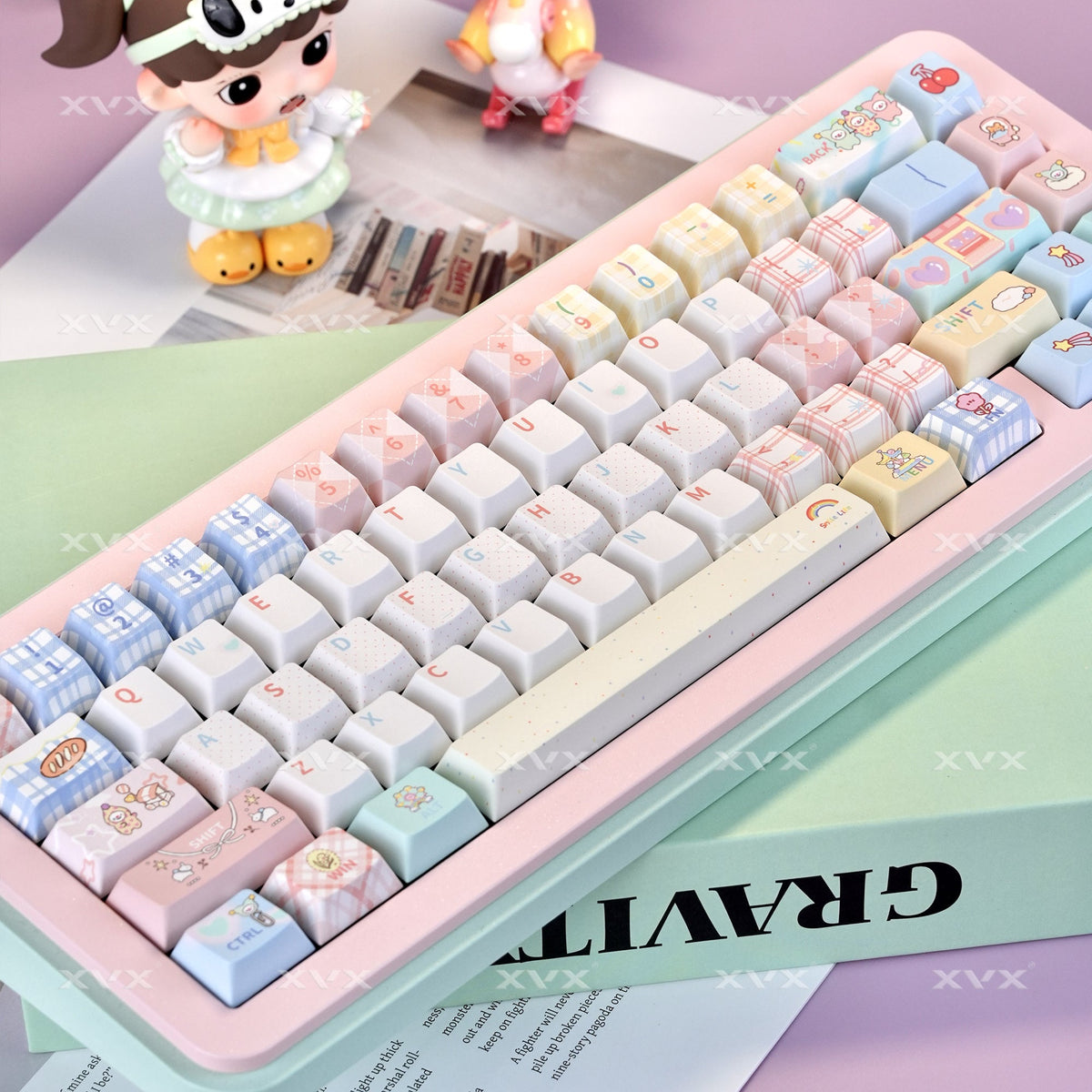 XVX Circus Themed Cherry Profile Dye-Sub PBT+PC 157-Key Full Set