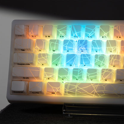 XVX IMD Spider Web Shine-Through OEM Profile 118-Key Keycap Set