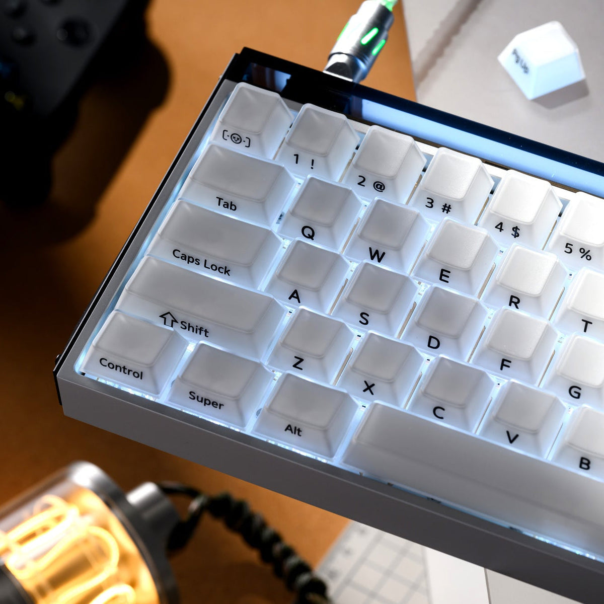 XVX Velvet Jelly Side-Printed Translucent Cherry Profile Double-Shot Keycap Set