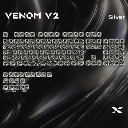 XVX Venom Themed Liquid Metallic Electroplating ABS+PC Keycap Set