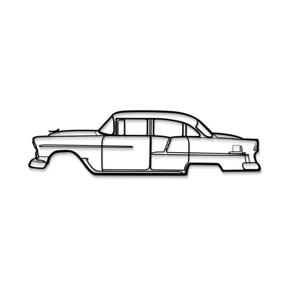 1955 Bel Air Metal Car Wall Art - MT0037