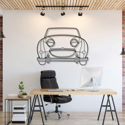 1961 Bugeye Sprite Front View Metal Car Wall Art - MT0061