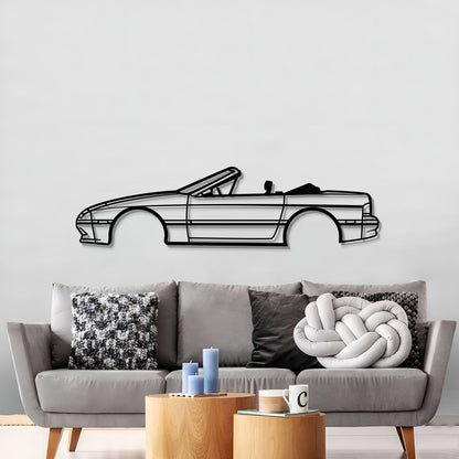 1990 RX-7 Convertible Metal Car Wall Art - MT0231